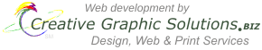 Web Development by Creative Graphic Solutions.BIZ - Design, Web and Print Services